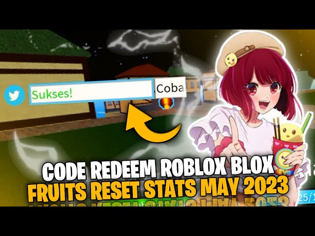 CODE REDEEM ROBLOX BLOX FRUIT 2023 RESET STATS NEW 